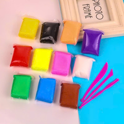 Đất Sét Tự Khô Siêu Nhẹ 12 Màu Cao Cấp Softclay Nặn Hình - An Toàn Cho Bé - HÀNG CHÍNH HÃNG MINIIN