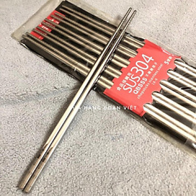 [MỚI] Đũa Inox 304 SUS HQ - Hộp 5 Đôi. Chuyên phục vụ Sp Gia dụng, Khuôn làm bánh, Dụng cụ học Sinh, Nhà hàng, Quán ăn,