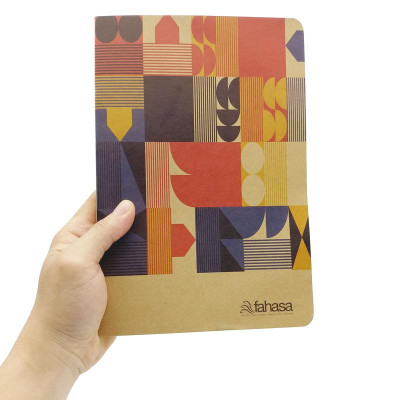 Tập Sinh Viên Họa Tiết Lập Thể Kẻ Ngang Có Chấm 300 Trang 60gsm - Fahasa 03 - Mẫu 1