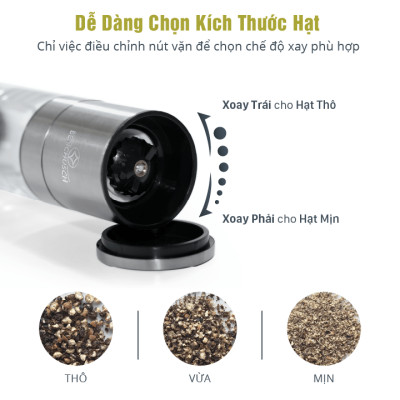 Dụng Cụ Xay Tiêu và Muối 2 trong 1 Benchusch