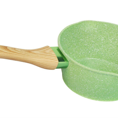 Bộ 3 nồi đúc men đá ceramic Size 16/20/24cm 10 lớp chống dính, miệng rót Green Cook GCS231 sử dụng được các loại bếp-Hàng chính hãng