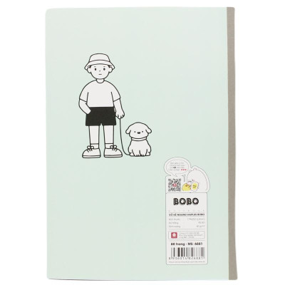 Tập Học Sinh Haplus Bobo - Kẻ Ngang - 80 Trang 60gsm - Hải Tiến 6881 (Mẫu Bìa Giao Ngẫu Nhiên)