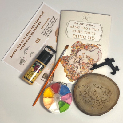 Bộ tập vẽ, tô màu và Sáng tạo cùng nghệ thuật Đông Hồ - Bộ họa cụ của họa sĩ chuyên nghiệp
