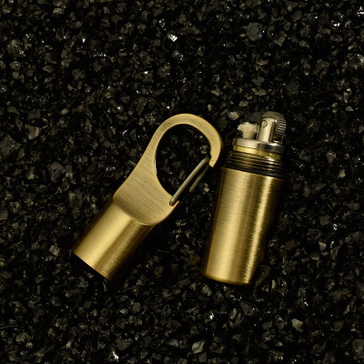 Vỏ Hột Quẹt Bật Lửa Xăng Đá kiêm móc khóa Dolphin HY665 đẹp độc lạ - dùng xăng bấc đá cao cấp