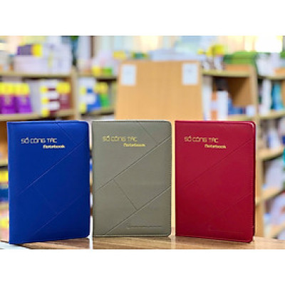 Sổ công tác bìa da (3 màu)