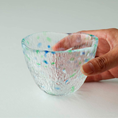 Tô thủy tinh Dashi Aderia - Hanatsuzuri - 9.5cm