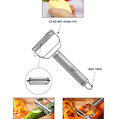 DỤNG CỤ BÀO GỌT RAU CỦ INOX BENCHUSCH