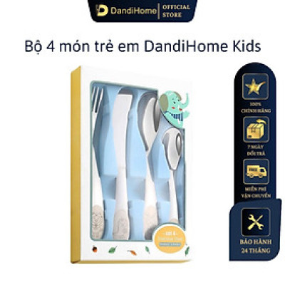 Bộ dao thìa nĩa tập ăn cho bé DandiHome inox 304 cao cấp - Có các lựa chọn