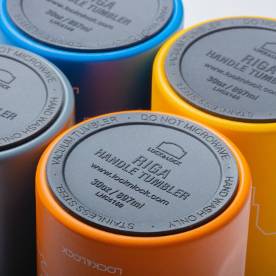 Bình giữ nhiệt LocknLock Riga Tumbler Vietnam Edition Xanh navy - Phú Quốc LHC4160NVY 897ml, Hàng chính hãng, có quai xách dễ dàng mang đi - JoyMall