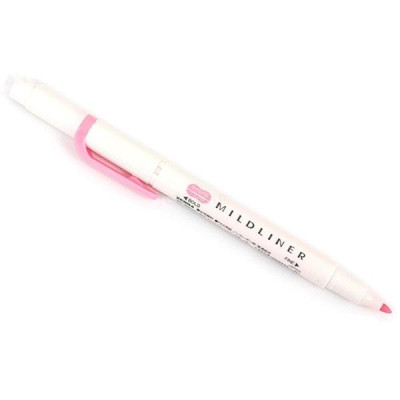 Viết Lông Dầu Dạ Quang Zebra Mildliner-MP Fine Bold Mild Pink