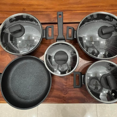 Chảo phủ kim cương DIAMANTE sâu lòng 28cm KUCHEN - Hàng Chính Hãng