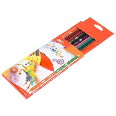  Bút chì màu 2 đầu Deli - Hộp giấy 24 màu - 1 Hộp - EC00520