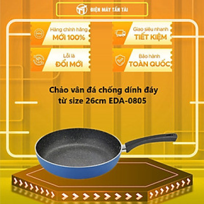 Chảo vân đá chống dính đáy từ size 26cm Elmich EDA-0805 - Hàng chính hãng