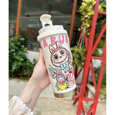 Ly Giữ Nhiệt, Cốc Giữ Nhiệt 600ml Hình Labubu Siêu Hot