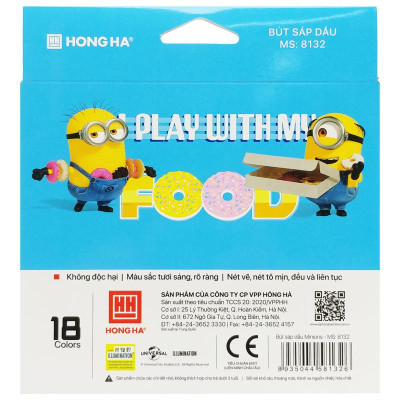 Hộp 18 Bút Sáp Dầu Minions - Hồng Hà 8132
