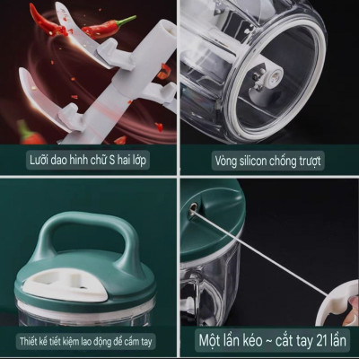 MÁY XAY HÀN QUỐC MINI CẦM TAY ĐA NĂNG , XAY THỊT, RAU CỦ QUẢ,  TỎI ỚT MINI LOẠI TỐT