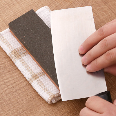 Combo Dao gọt hoa quả KAI có nắp đậy cán gỗ nội + Đá mài dao kéo nội địa Nhật Bản