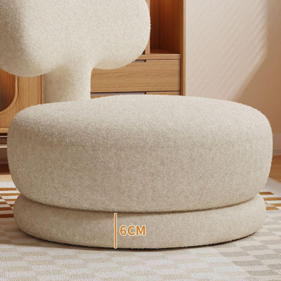 Ghế sofa đơn Low Chair bọc vải long cừu cao cấp Tundo HSDCT-08