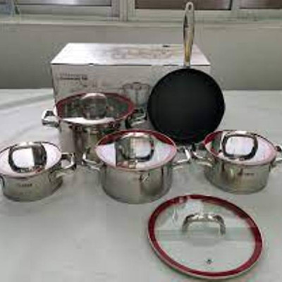 Bộ nồi inox AN05RED-MAX hàng chính hãng