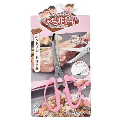 [CHÍNH HÃNG] Kéo nhà bếp đầu cong siêu sắc bén Shimomura Yaki Party - Hàng nội địa Nhật Bản | Made in Japan