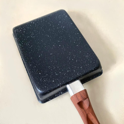 Tặng cặp nhấc nồi silicon- Bộ 2 chảo đáy từ H5, chảo 24cm + chảo vuông 15x20cm Seoulcook Hàn Quốc, dùng được tất cả các loại bếp, kể cả bếp từ / Induction 