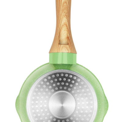 Bộ 3 nồi đúc men đá ceramic Size 16/20/24cm 10 lớp chống dính, miệng rót Green Cook GCS231 sử dụng được các loại bếp-Hàng chính hãng