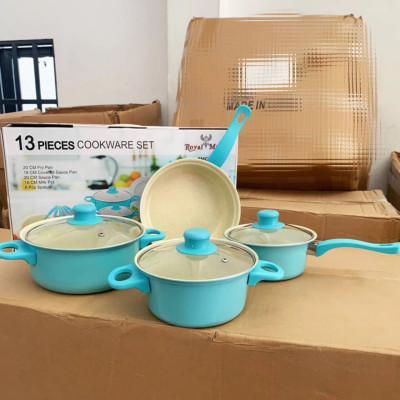 Bộ Nồi Và Chảo Chống Dính 13 Món Nấu Ăn Cho Nhà Bếp Quà Tặng Cho Bạn Bè Và Gia Đình - Bộ Nồi 13 Chi Tiết - HÀNG CHÍNH HÃNG MINIIN