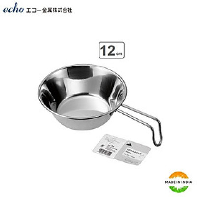 Tô inox có tay cầm Echo Metal (Φ12/ Φ13/ Φ16cm) - Hàng nội địa Nhật Bản