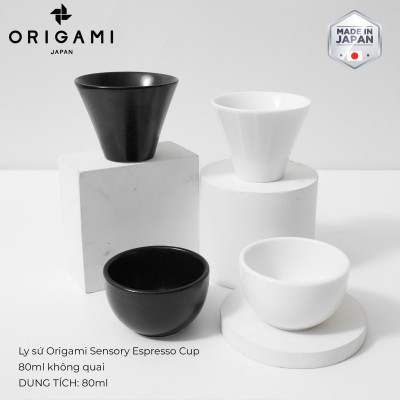 Ly sứ ORIGAMI Sensory Espresso Cup 80ml không quai