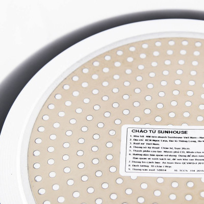 CHẢO SUNHOUSE ĐÁY TỪ MAGNETIC PAN SHM22 - Hàng chính hãng