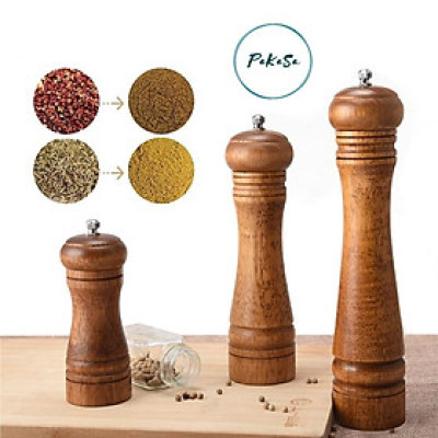 Dụng Cụ Xay Tiêu Bằng Gỗ Tự Nhiên - Chính Hãng 