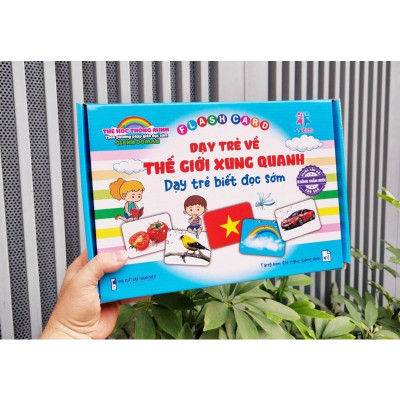 Sách - Thẻ học thông minh 16 chủ đề,khổ A5,chống thấm nước