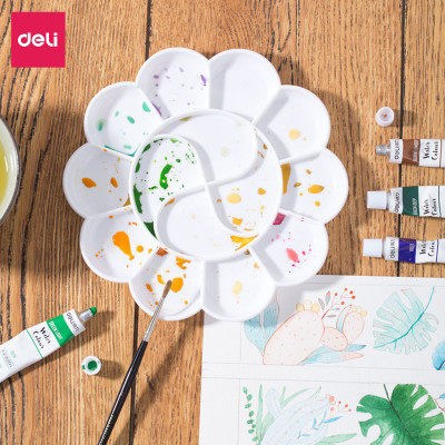 Khay pha màu 10/14 ngăn Deli - 1 chiếc - 9402 / 9403