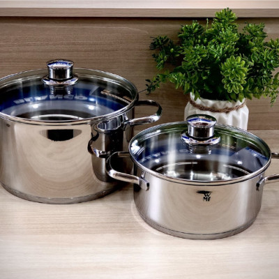 Bộ Nồi Đáy Từ WMF Saphir 4 Món Cookware Set Đáy 3 Lớp Nguyên Khối- 0725116380