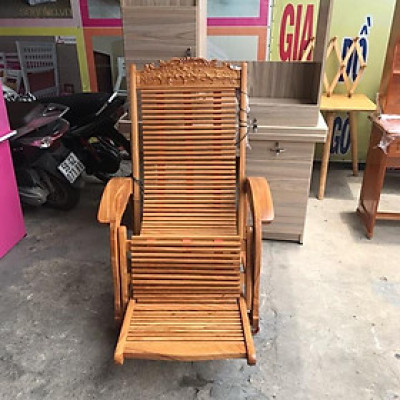 Ghế Lười Gỗ Gõ Đỏ 100%