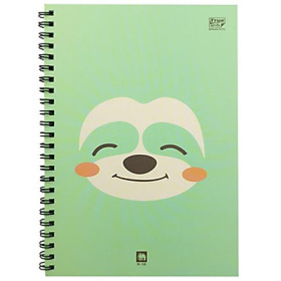 Sổ Lò Xo A5 Kẻ Ngang 100 Trang 70gsm - Elephant WP-106 - Màu Xanh Lá