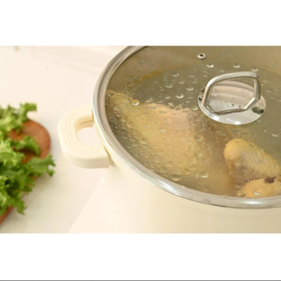 Bộ Nồi Chảo Phủ Gốm 5 Món Xtrema Chống Dính Haatz Hàn Quốc, Bền Bỉ, An Toàn Sức Khỏe, Hàng Chính hãng Bảo Hành 2 Năm