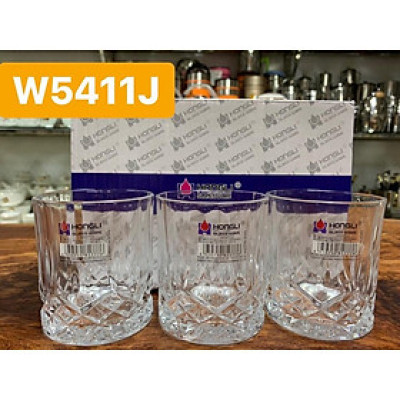 Bộ 6 ly thủy tinh chịu nhiệt uống nước vân sao