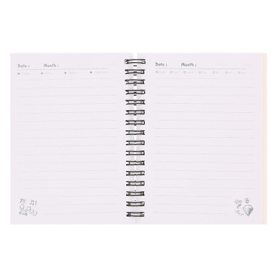 Sổ Lò Xo Khai Trí Stationery Mini Game - Size S - Mẫu 2 - Hình Chữ - Màu Trắng