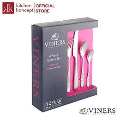 Viners - Bộ dao muống nĩa Glamour - 16 món