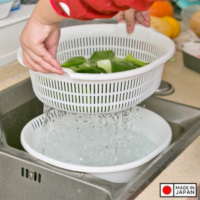 Bộ chậu và rổ dáng oval thương hiệu Sanada Seiko 5.3L - Hàng nội địa Nhật Bản | Made in Japan
