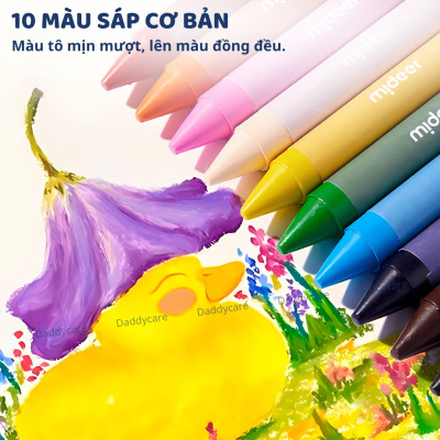 Bút màu Mideer Portable Art Gift Box 6 in 1, hộp bút màu cao cấp 37 chi tiết