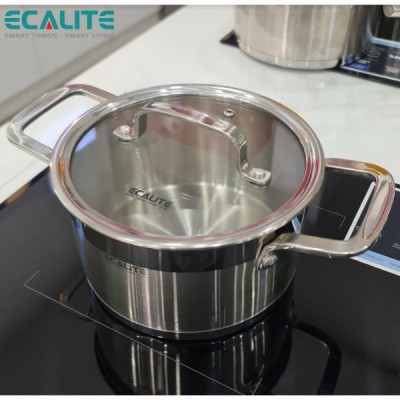 Bộ nồi inox cao cấp Ecalite ERW-SA4080 - 8 món - Hàng Chính Hãng