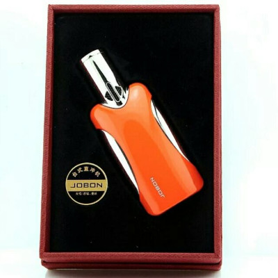 Vỏ Hột Quẹt Bật Lửa Khò Gas 4 Tia Cực Mạnh Jobon ZB-386 Hình Chai Nước Hoa - Dùng Gas Cao Cấp