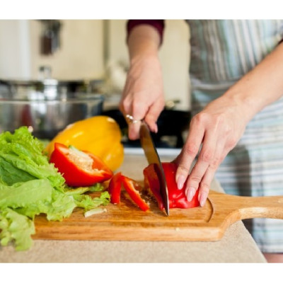 Dao thái làm bếp Tsubaro Nikken 29.5cm, tay cầm bằng gỗ không ngấm nước, đem lại cảm giác nhẹ nhàng khi sử dụng - nội địa Nhật Bản 