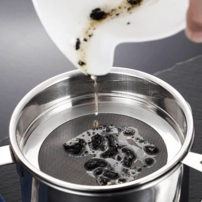 Ca đựng kèm Lọc Dầu Ăn Bằng Inox Cao Cấp