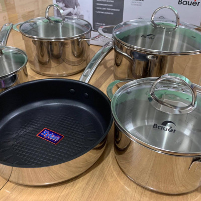 Bộ nồi Đức chảo chất lượng tiên tiến BAUER POLITE PLUS - Gokitchen - Hàng chính hãng
