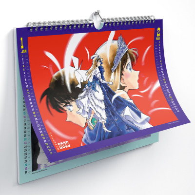 Lịch Treo Tường Thám Tử Lừng Danh Conan 2025 (Tặng Kèm Poster Đính Bên Trong