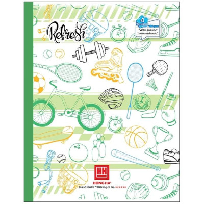 Combo 5 Vở 4 Ly Ngang 96 Trang 100gsm Class Refesh - Hồng Hà 0445 (Mẫu Màu Giao Ngẫu Nhiên)
