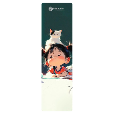 5 Cái Bookmark Kẹp Sách, Dấu Trang Hoạ Tiết Bé Và Mèo  - SBOOKS
